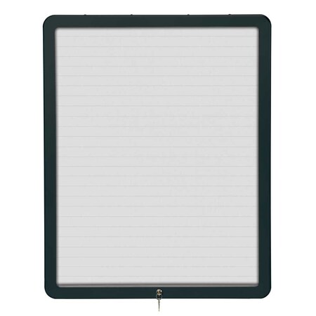 United Visual Products Sliding Door Wood Corkboard, 48"x36", Waln, UV9003OCS-WALNUT-PUMICE UV9003OCS-WALNUT-PUMICE